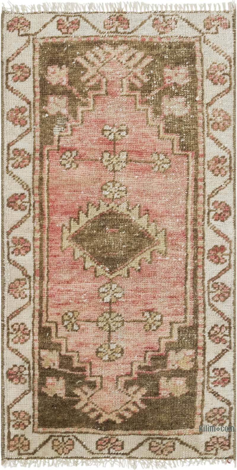 Vintage Turkish Hand-Knotted Rug - 1' 5" x 2' 7" (17" x 31") - K0083435