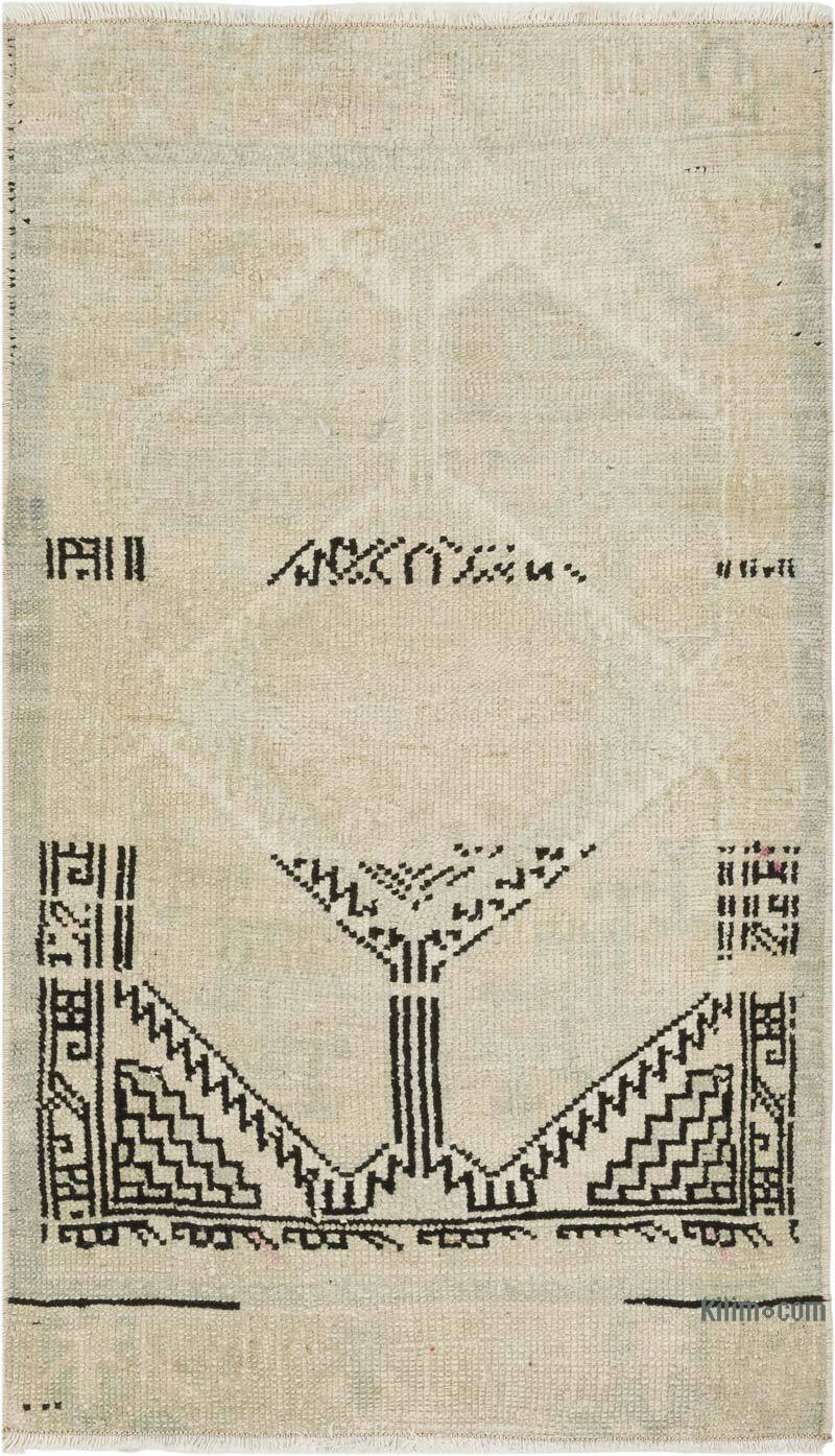 Alfombra Vintage Turca Anudada a Mano - 52 cm x 91 cm - K0083439
