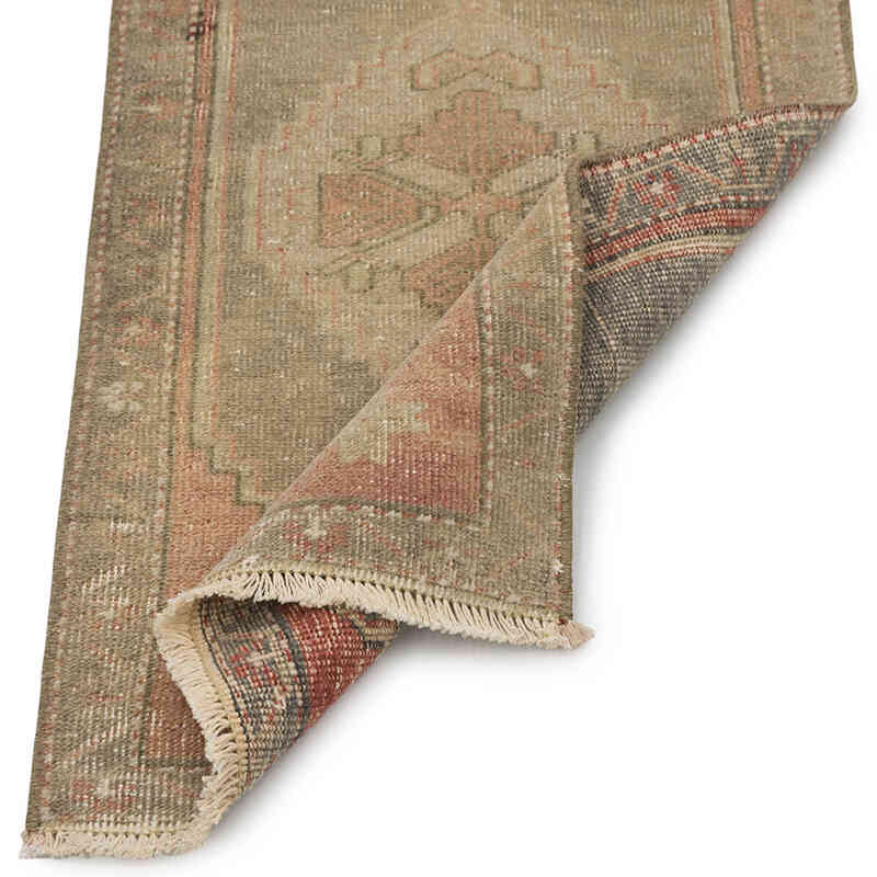 El Dokuma Vintage Halı - 47 cm x 86 cm - K0083440