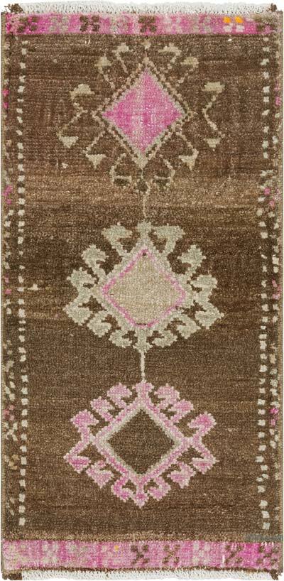 El Dokuma Vintage Halı - 43 cm x 84 cm