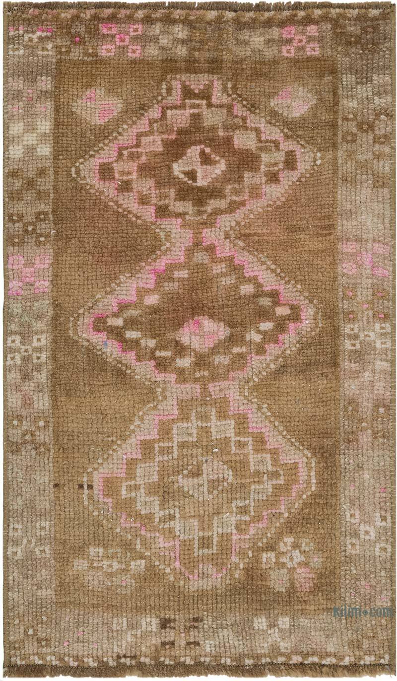 Vintage Turkish Hand-Knotted Rug - 1' 6" x 2' 5" (18" x 29") - K0083443