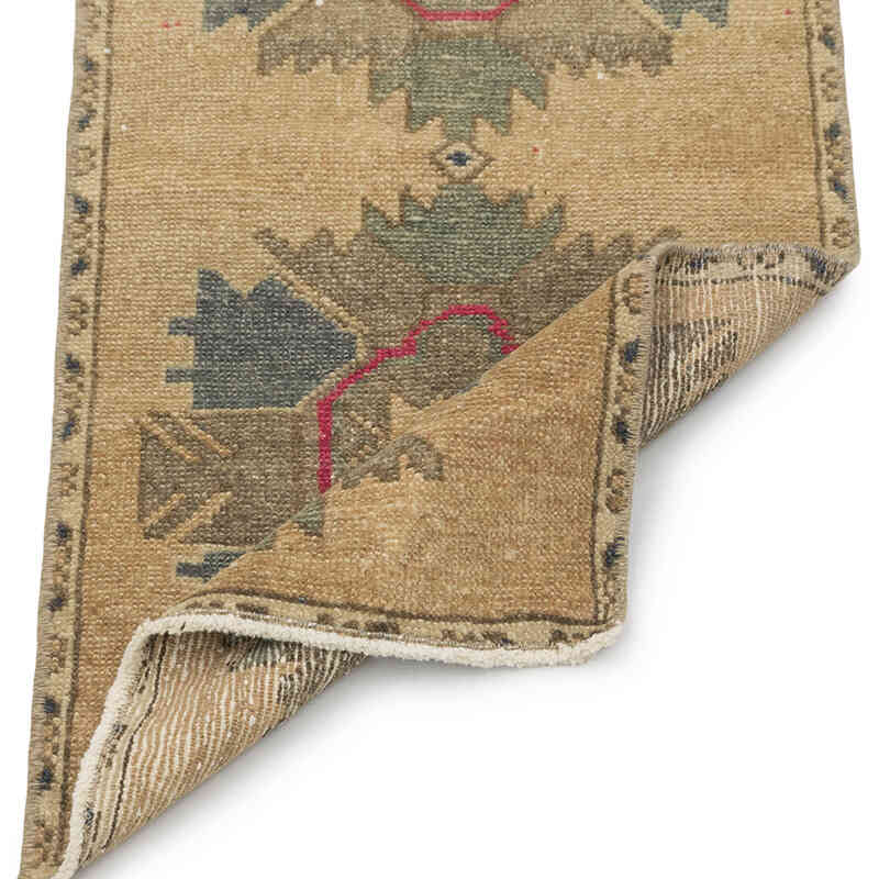 Vintage Turkish Hand-Knotted Rug - 1' 5" x 3' 1" (17" x 37") - K0083444