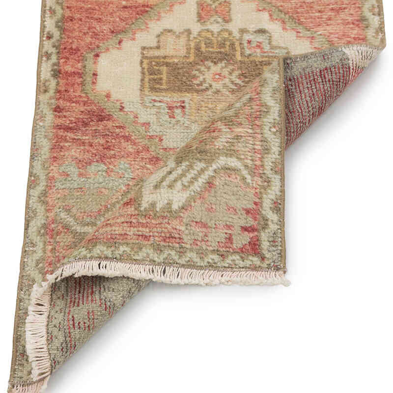 El Dokuma Vintage Halı - 46 cm x 82 cm - K0083445