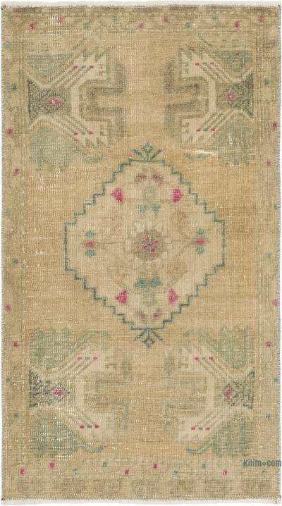 El Dokuma Vintage Halı - 49 cm x 86 cm