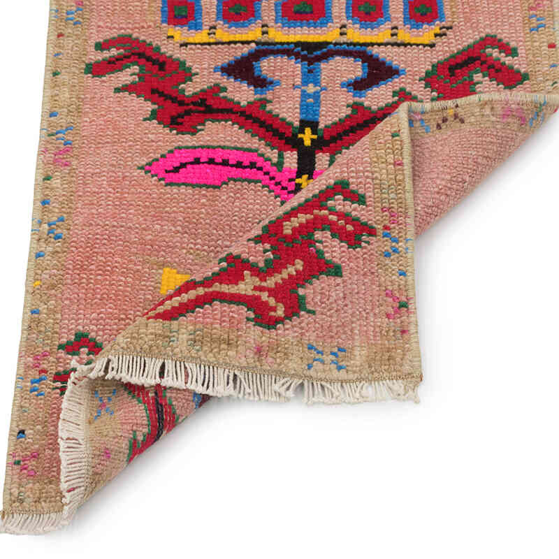 El Dokuma Vintage Halı - 44 cm x 93 cm - K0083451