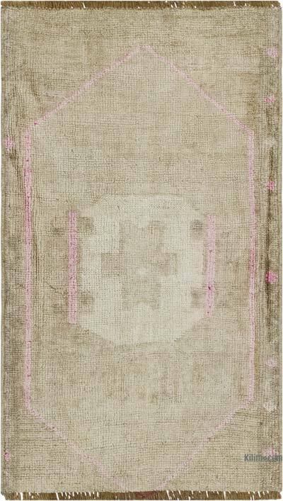 Alfombra Vintage Turca Anudada a Mano - 45 cm x 76 cm