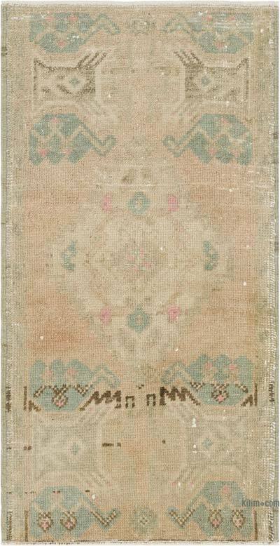 El Dokuma Vintage Halı - 44 cm x 86 cm