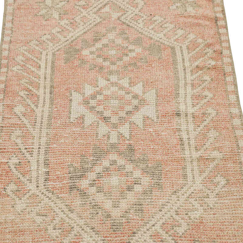 El Dokuma Vintage Halı - 53 cm x 94 cm - K0083455