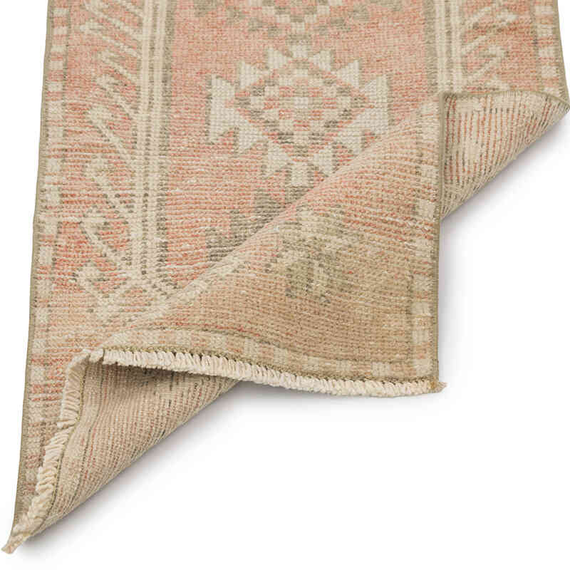 El Dokuma Vintage Halı - 53 cm x 94 cm - K0083455