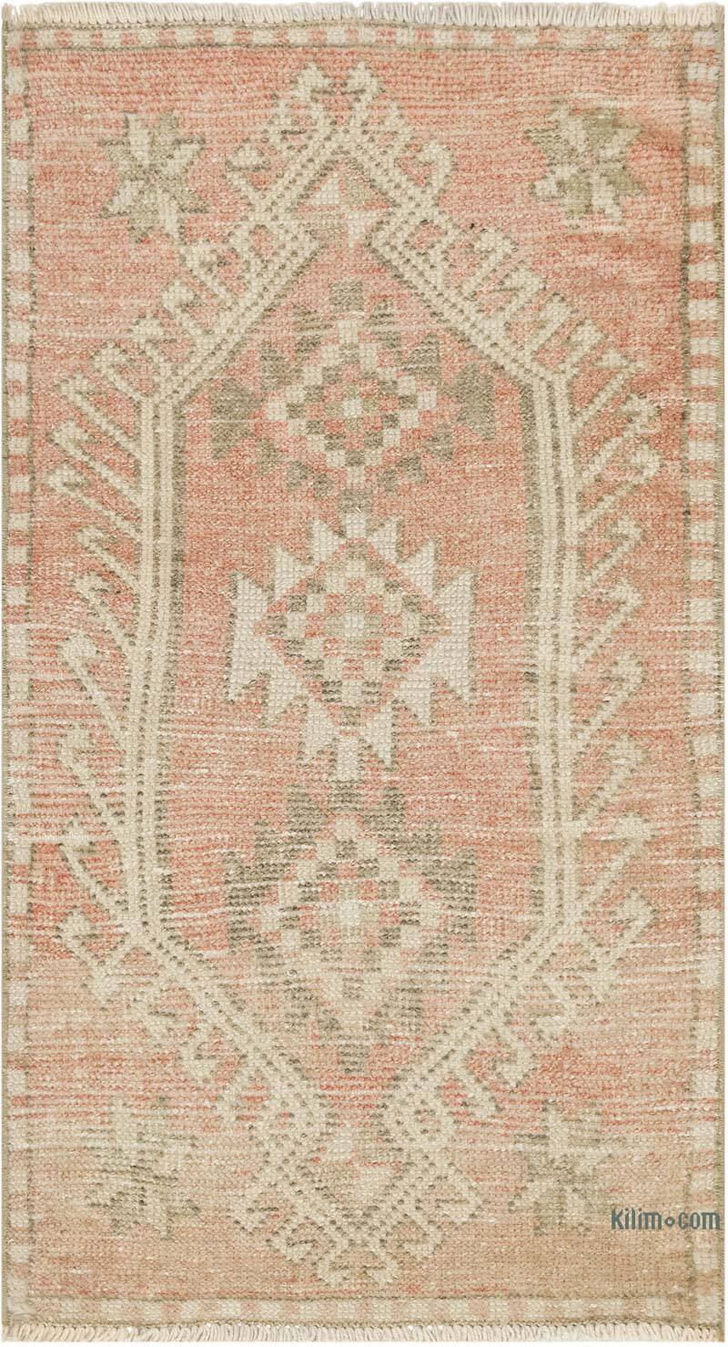 El Dokuma Vintage Halı - 53 cm x 94 cm - K0083455