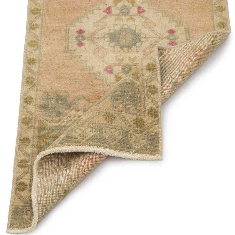 Vintage Turkish Hand-Knotted Rug - 1' 7" x 3' 3" (19" x 39") - K0083457