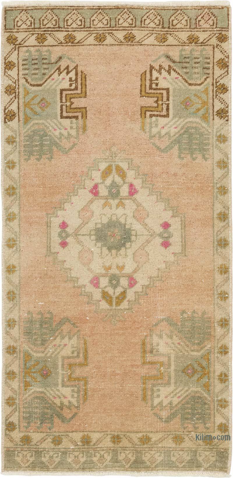 Vintage Turkish Hand-Knotted Rug - 1' 7" x 3' 3" (19" x 39") - K0083457