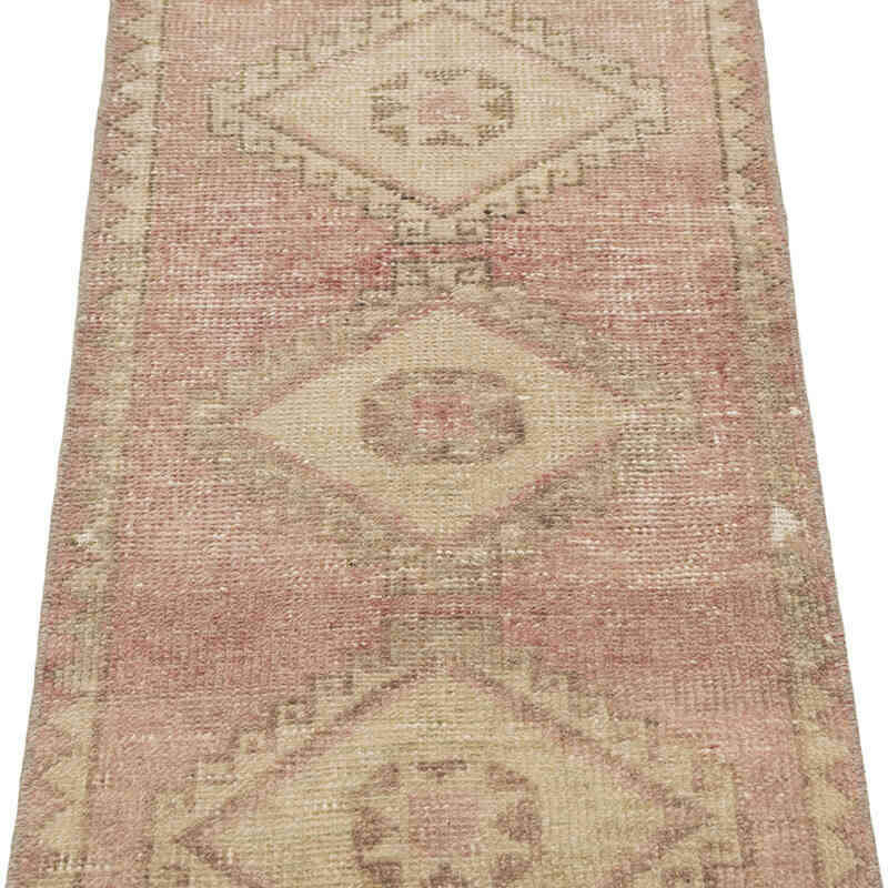 El Dokuma Vintage Halı - 48 cm x 109 cm - K0083461