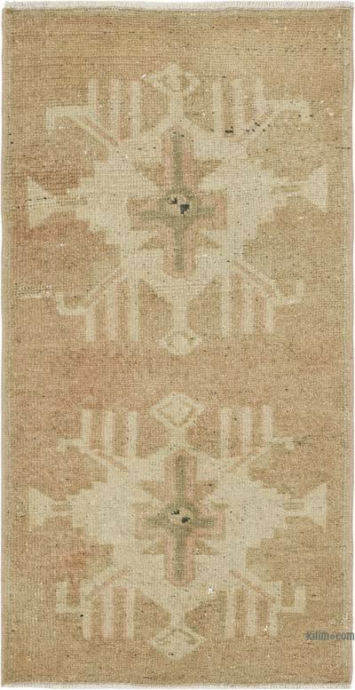 El Dokuma Vintage Halı - 48 cm x 97 cm