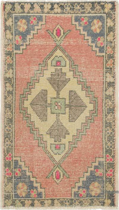 Vintage Turkish Hand-Knotted Rug - 1' 9" x 3' 1" (21" x 37")