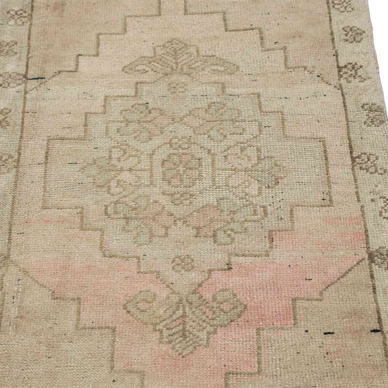 El Dokuma Vintage Halı - 55 cm x 94 cm - K0083464