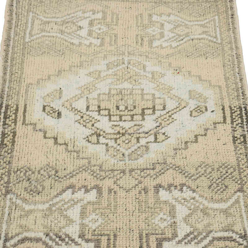 El Dokuma Vintage Halı - 56 cm x 89 cm - K0083465