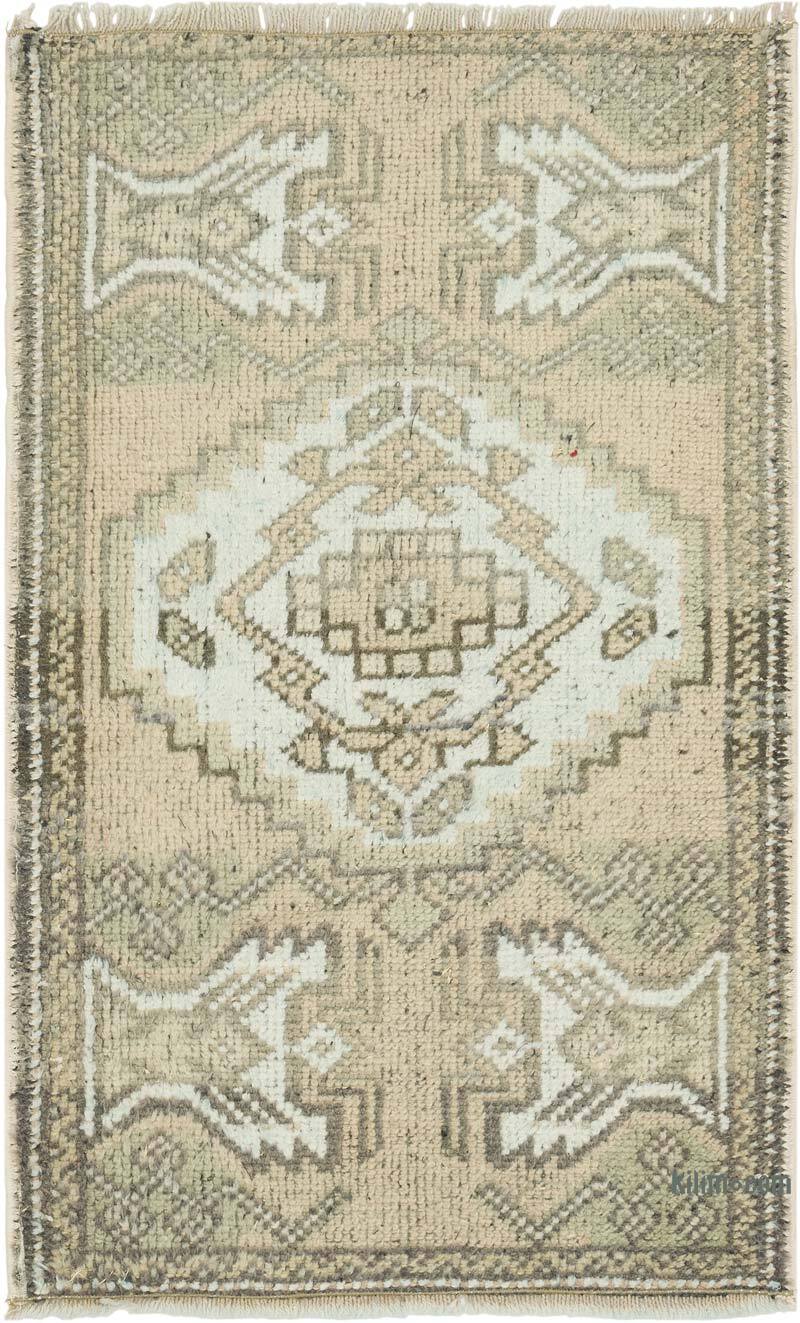 El Dokuma Vintage Halı - 56 cm x 89 cm - K0083465