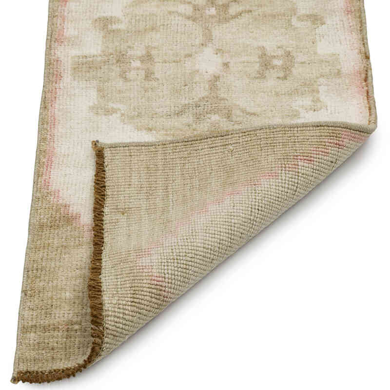 Alfombra Vintage Turca Anudada a Mano - 38 cm x 88 cm - K0083466