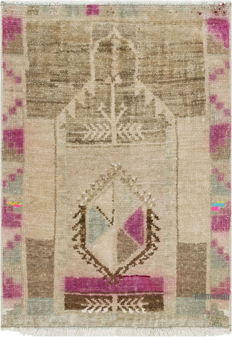 Vintage Turkish Hand-Knotted Rug - 1' 8" x 2' 4" (20" x 28") - K0083467