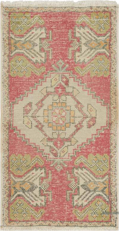 Vintage Turkish Hand-Knotted Rug - 1' 10" x 3' 4" (22" x 40")