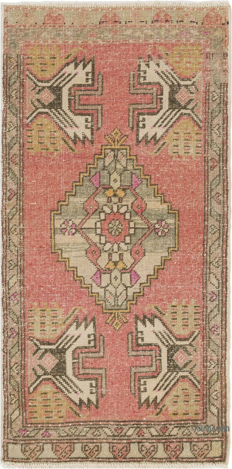 Vintage Turkish Hand-Knotted Rug - 1' 9" x 3' 5" (21" x 41") - K0083470