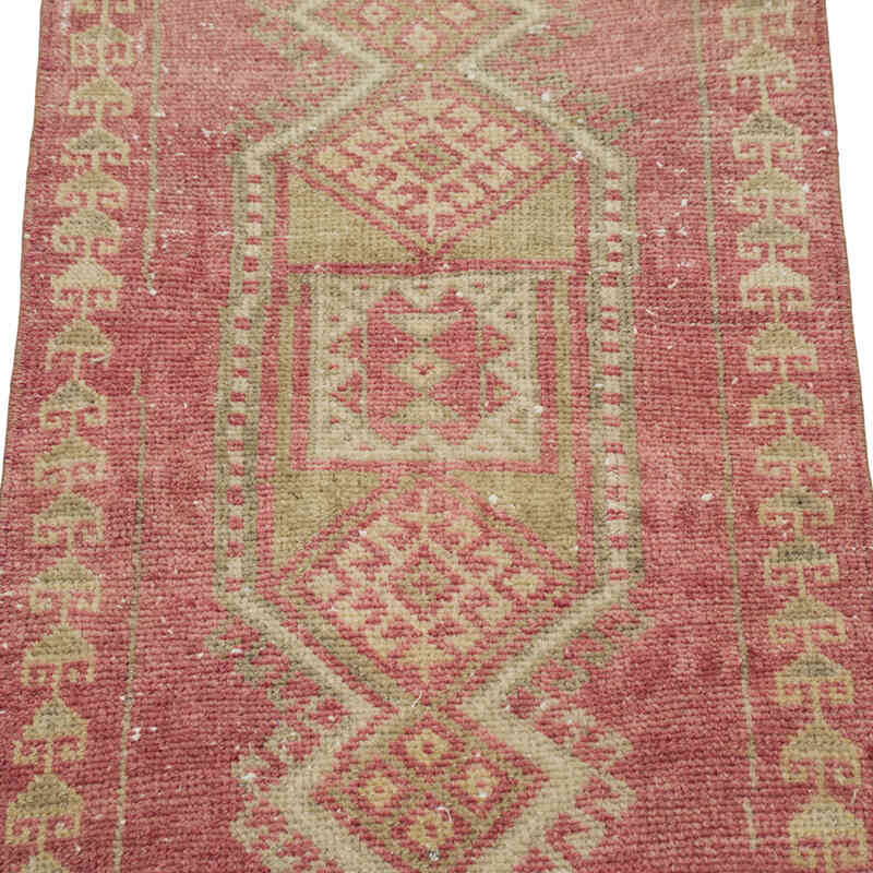 El Dokuma Vintage Halı - 42 cm x 79 cm - K0083471