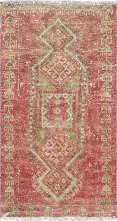 Vintage Turkish Hand-Knotted Rug - 1' 5" x 2' 7" (17" x 31")
