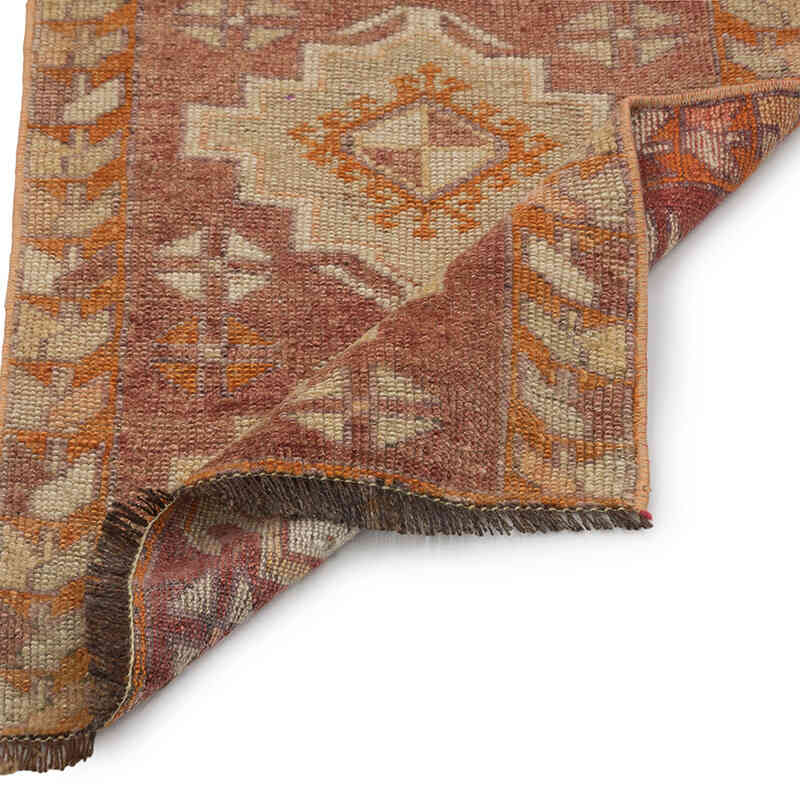 Vintage Turkish Hand-Knotted Rug - 1' 7" x 2' 9" (19" x 33") - K0083474