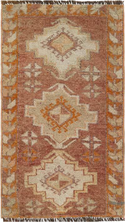 Vintage Turkish Hand-Knotted Rug - 1' 7" x 2' 9" (19" x 33")