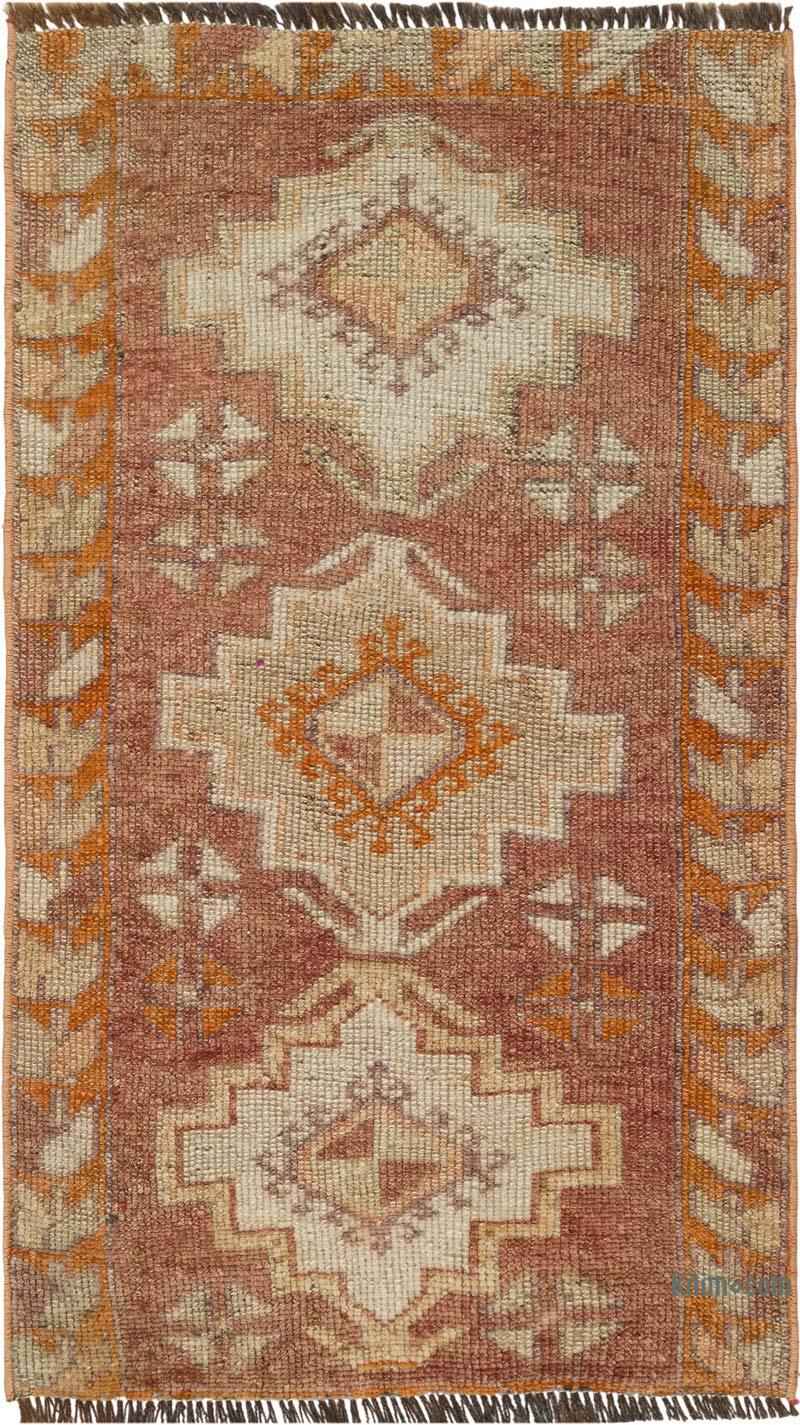 Vintage Turkish Hand-Knotted Rug - 1' 7" x 2' 9" (19" x 33") - K0083474
