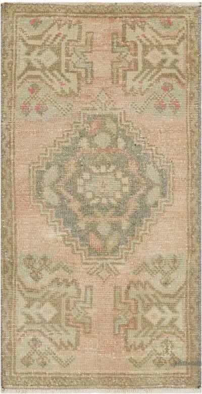 El Dokuma Vintage Halı - 46 cm x 90 cm