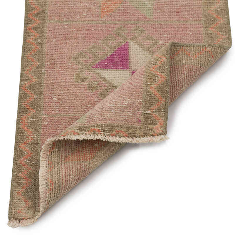 El Dokuma Vintage Halı - 45 cm x 83 cm - K0083476