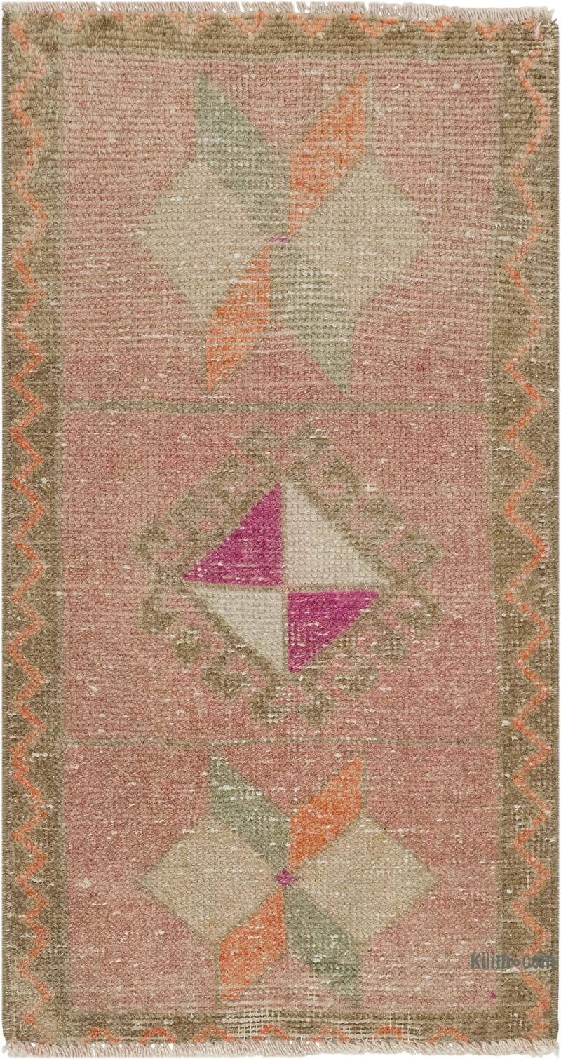 El Dokuma Vintage Halı - 45 cm x 83 cm - K0083476