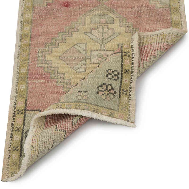 Alfombra Vintage Turca Anudada a Mano - 55 cm x 83 cm - K0083479