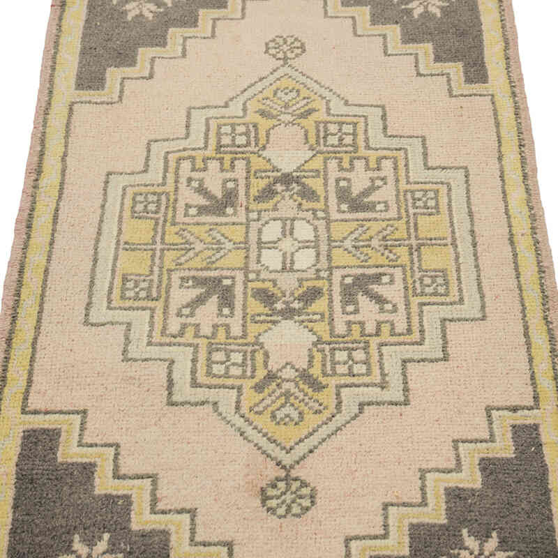 Alfombra Vintage Turca Anudada a Mano - 53 cm x 98 cm - K0083480