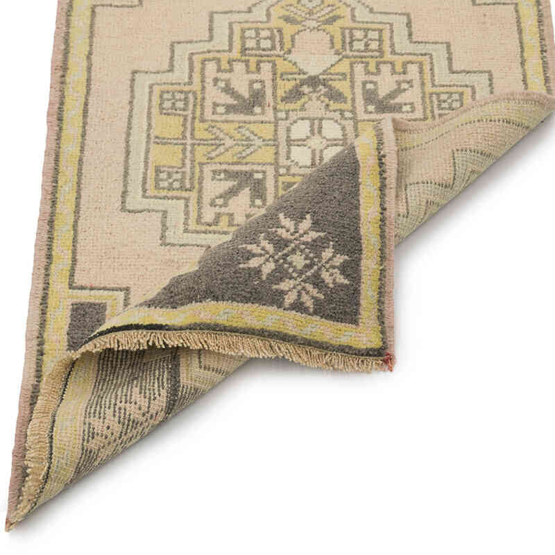 Alfombra Vintage Turca Anudada a Mano - 53 cm x 98 cm - K0083480