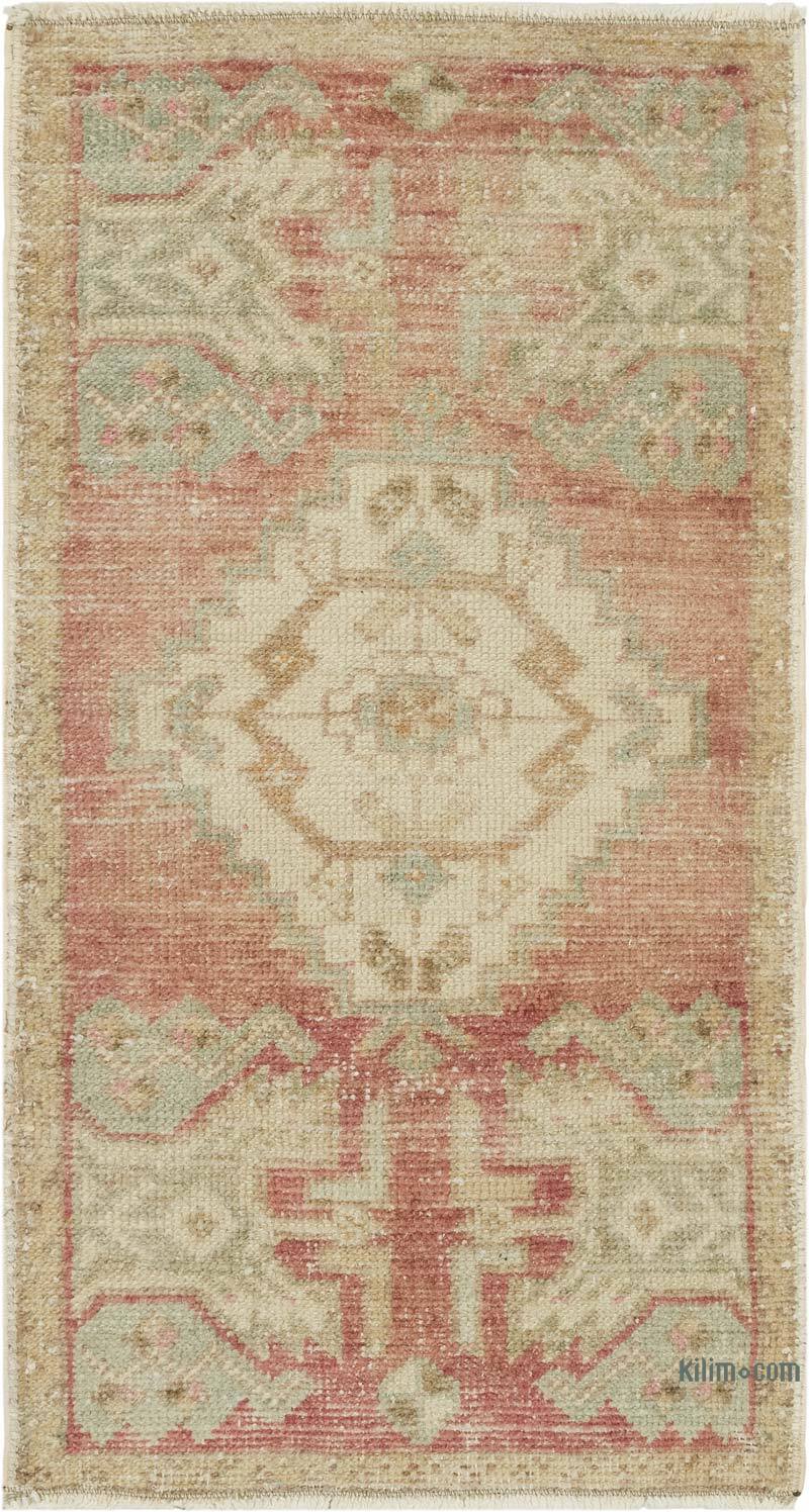 El Dokuma Vintage Halı - 44 cm x 82 cm - K0083481