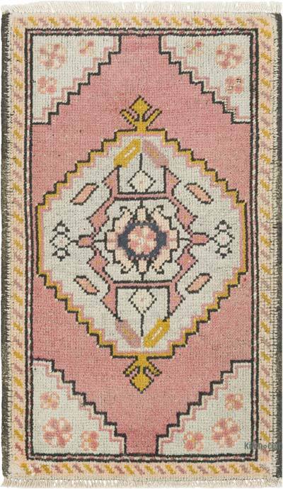 El Dokuma Vintage Halı - 51 cm x 86 cm
