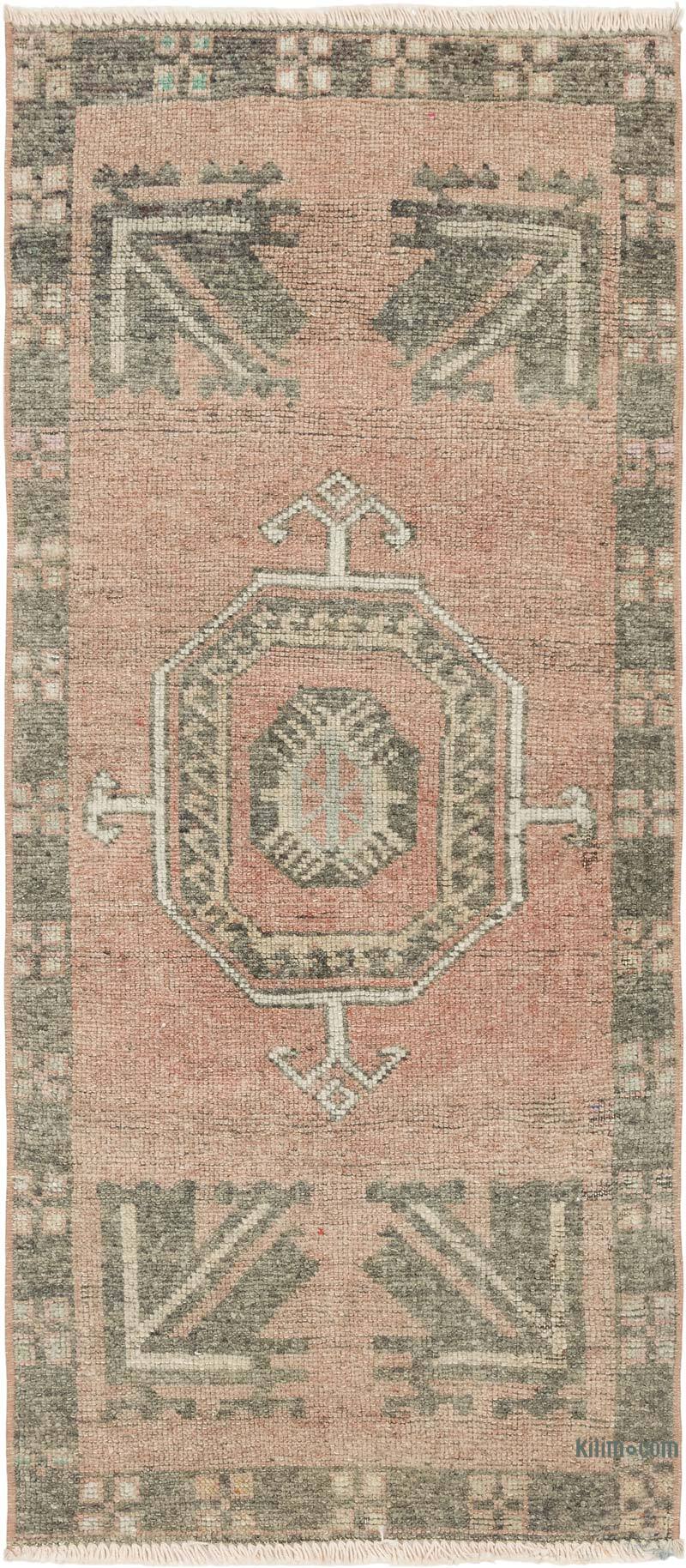 Vintage Turkish Hand-Knotted Rug - 1' 6" x 3' 5" (18" x 41") - K0083486