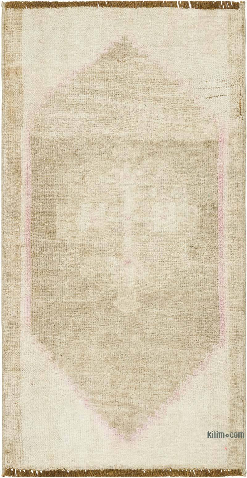 Alfombra Vintage Turca Anudada a Mano - 46 cm x 85 cm - K0083487