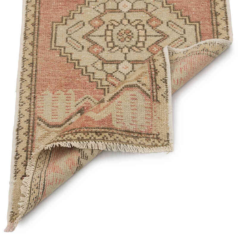 Vintage Turkish Hand-Knotted Rug - 1' 6" x 2' 11" (18" x 35") - K0083489