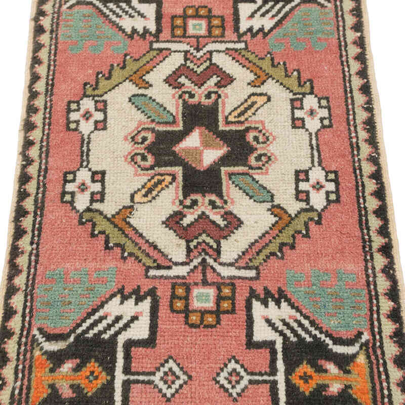 El Dokuma Vintage Halı - 47 cm x 94 cm - K0083491