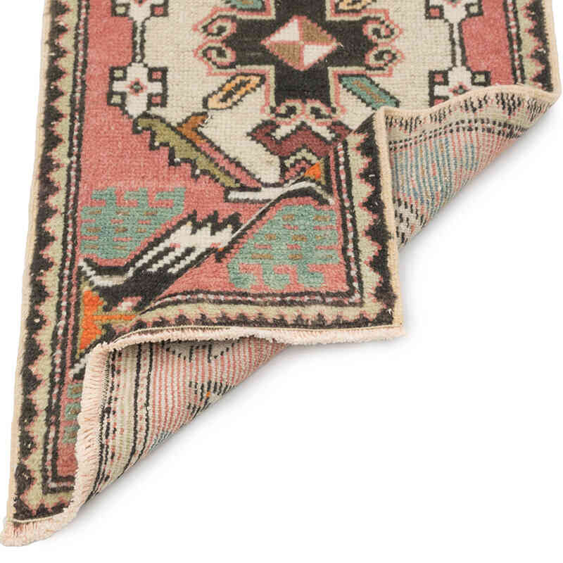 El Dokuma Vintage Halı - 47 cm x 94 cm - K0083491