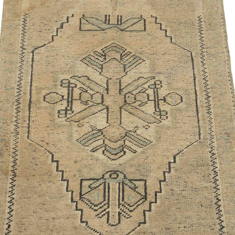 El Dokuma Vintage Halı - 49 cm x 98 cm - K0083495