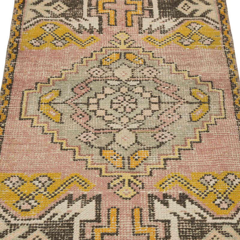 Alfombra Vintage Turca Anudada a Mano - 55 cm x 102 cm - K0083497