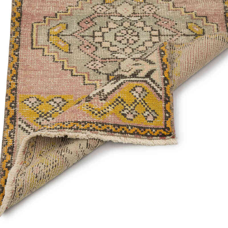 Alfombra Vintage Turca Anudada a Mano - 55 cm x 102 cm - K0083497