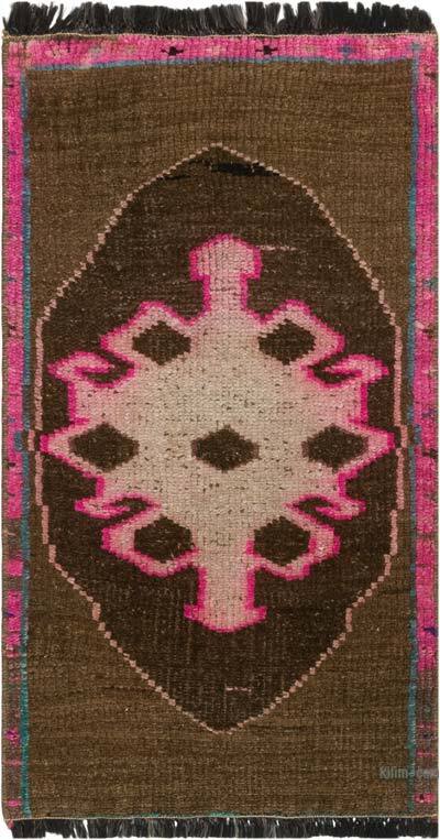 Vintage Turkish Hand-Knotted Rug - 1' 5" x 2' 7" (17" x 31")