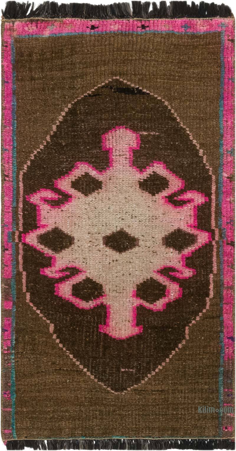 Vintage Turkish Hand-Knotted Rug - 1' 5" x 2' 7" (17" x 31") - K0083498