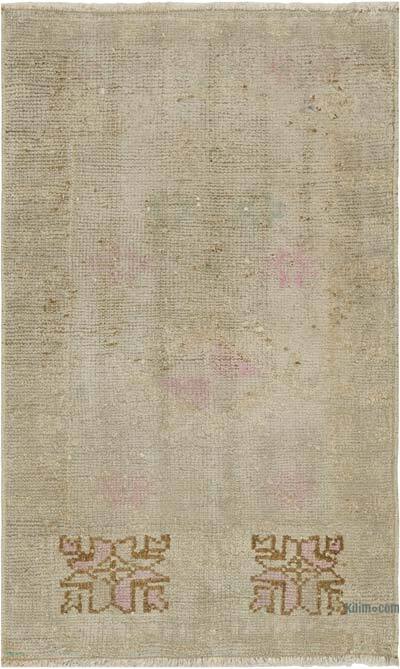 Alfombra Vintage Turca Anudada a Mano - 59 cm x 98 cm